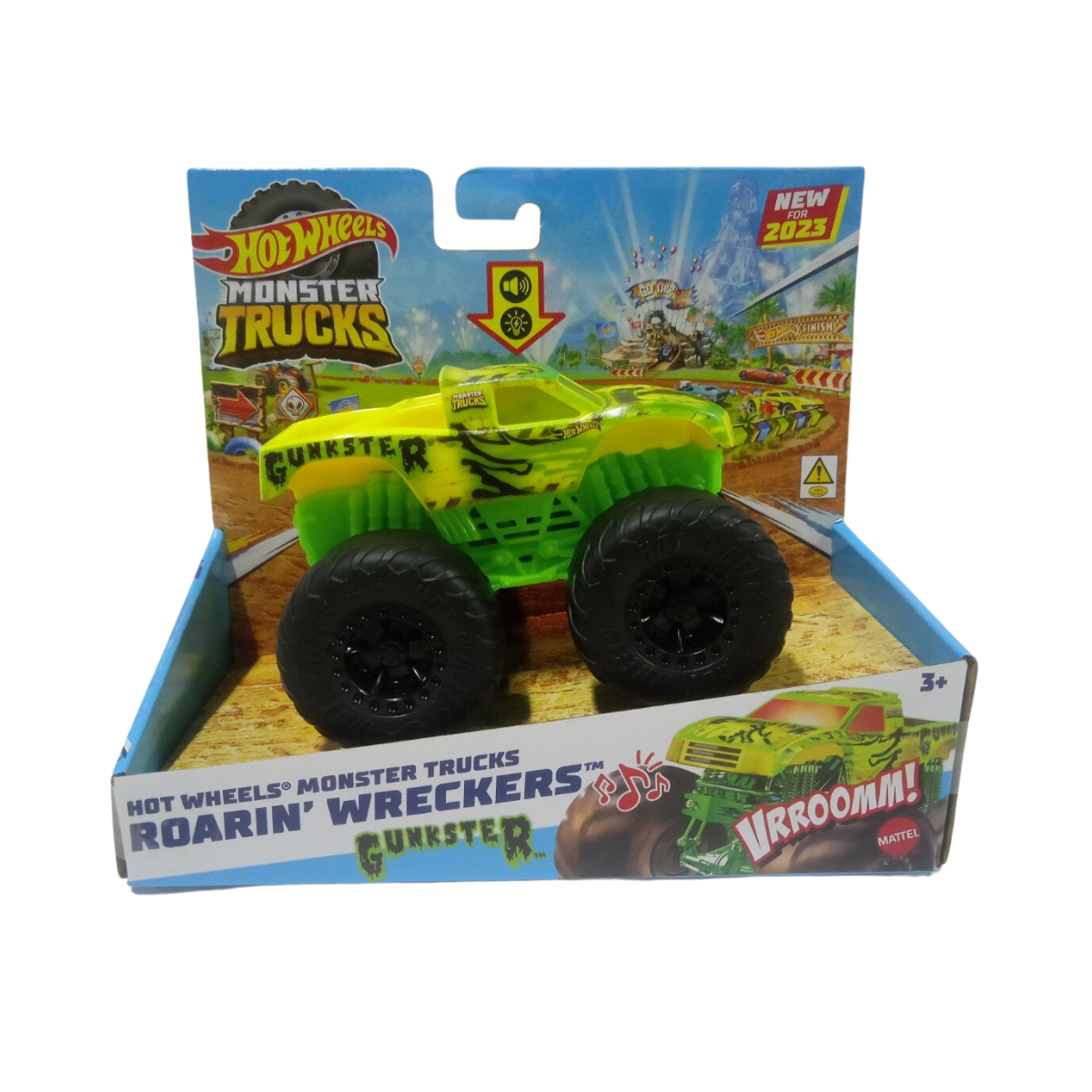 Hot Wheels Monster Trucks Roarin' Wreckers, 1 1:43 Scale Truck with Li –  Christy's Toy Outlet