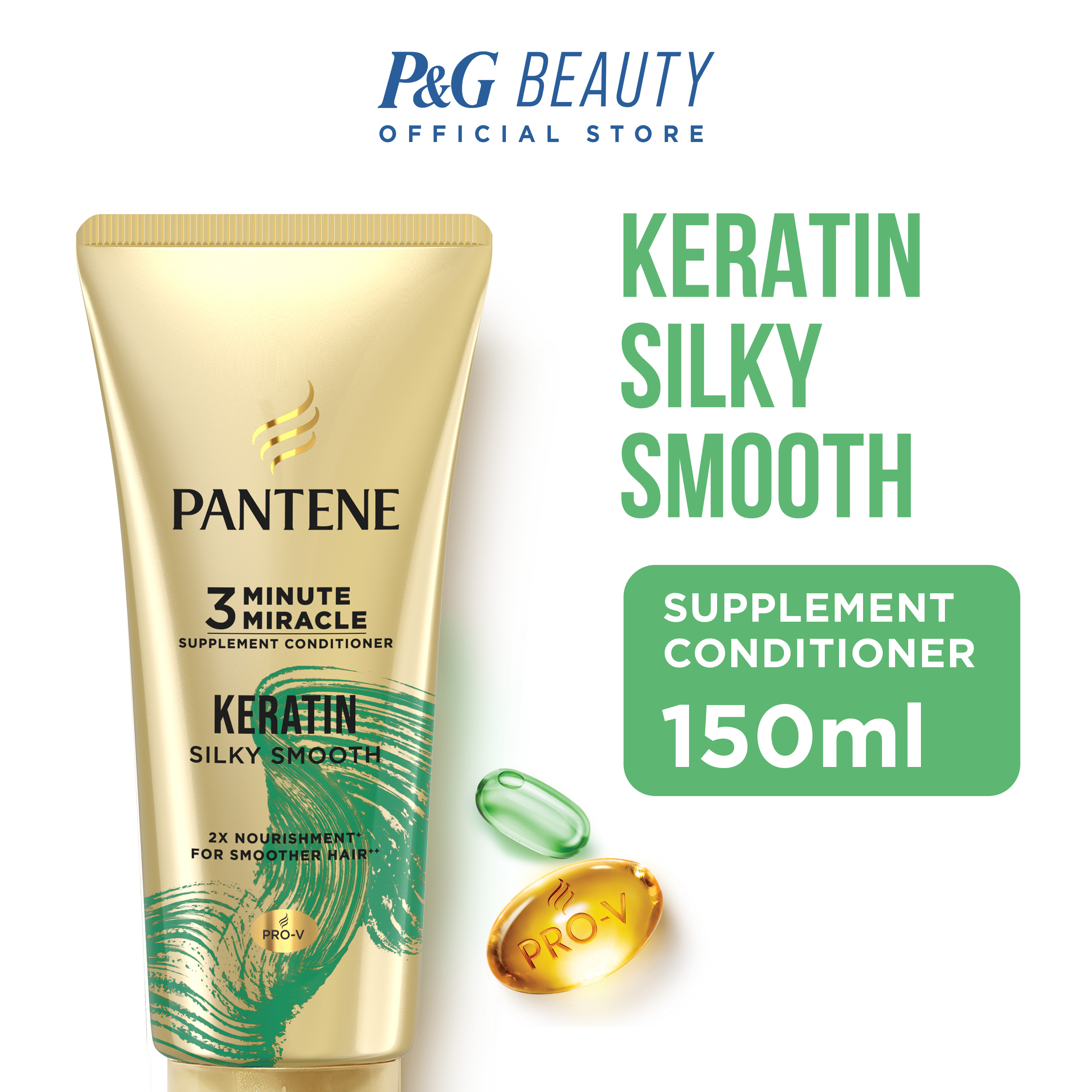 Pantene Keratin Smooth ProV 3Minute Miracle Conditioner [Silky Smooth