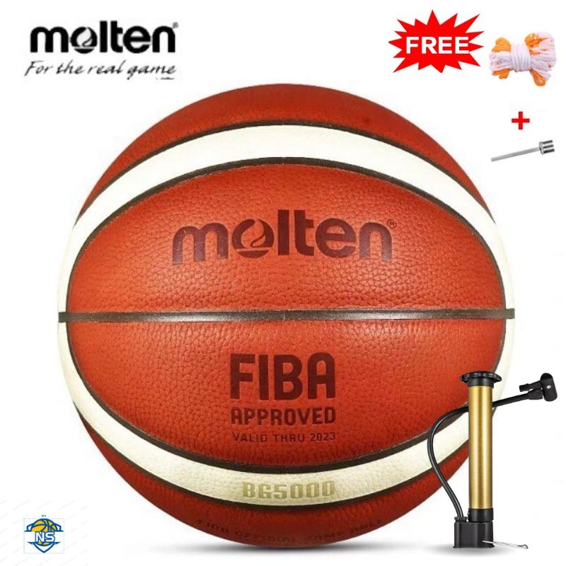 Molten BG5000 Premium Leather Basketball FIBA Official Game Ball | IT