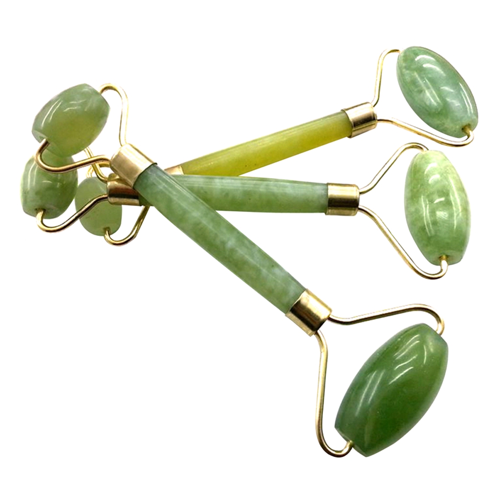 1PC Jape Guasha Facial Beauty Massage Tool Jade Roller Face Thin Massager Natural