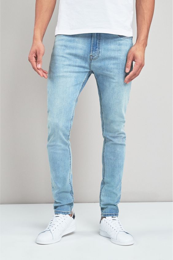 blue plain jeans