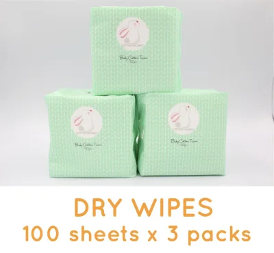 [3packs] Cottontail Baby Dry Wipes
