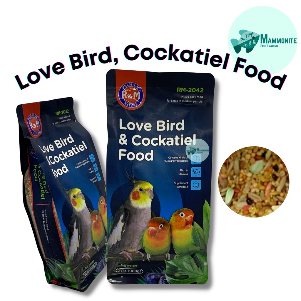 Pet Bird Lovebird Cockatiel R&M Food Pellets Mix 2LB Lazada PH