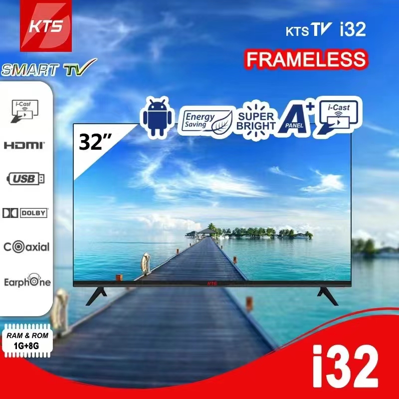 KTS TV i32 SMART TV / LED TV On Sale 32 Inch FHD MONITOR Flat Screen ANDROID TV Lazada PH