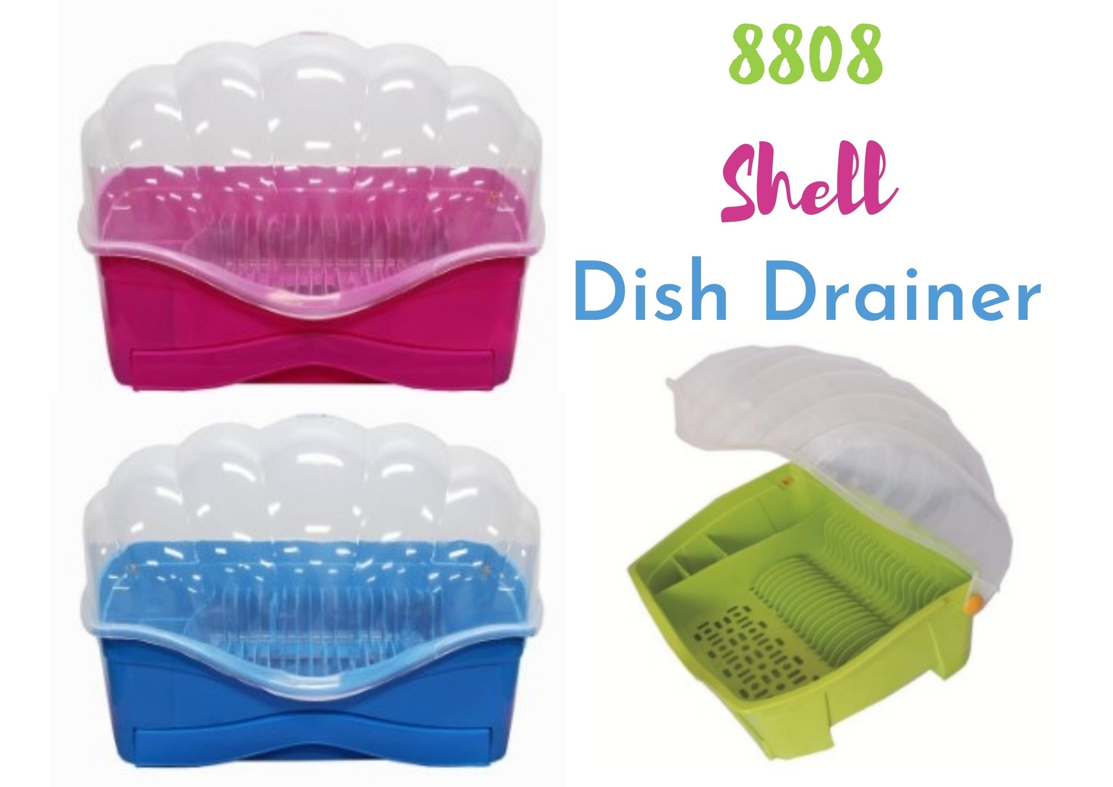 8808 Large Shell Dish Drainer / Dish Organizer / Dish Rack Lazada PH
