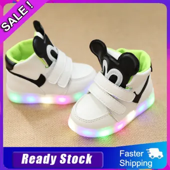 white light up shoes