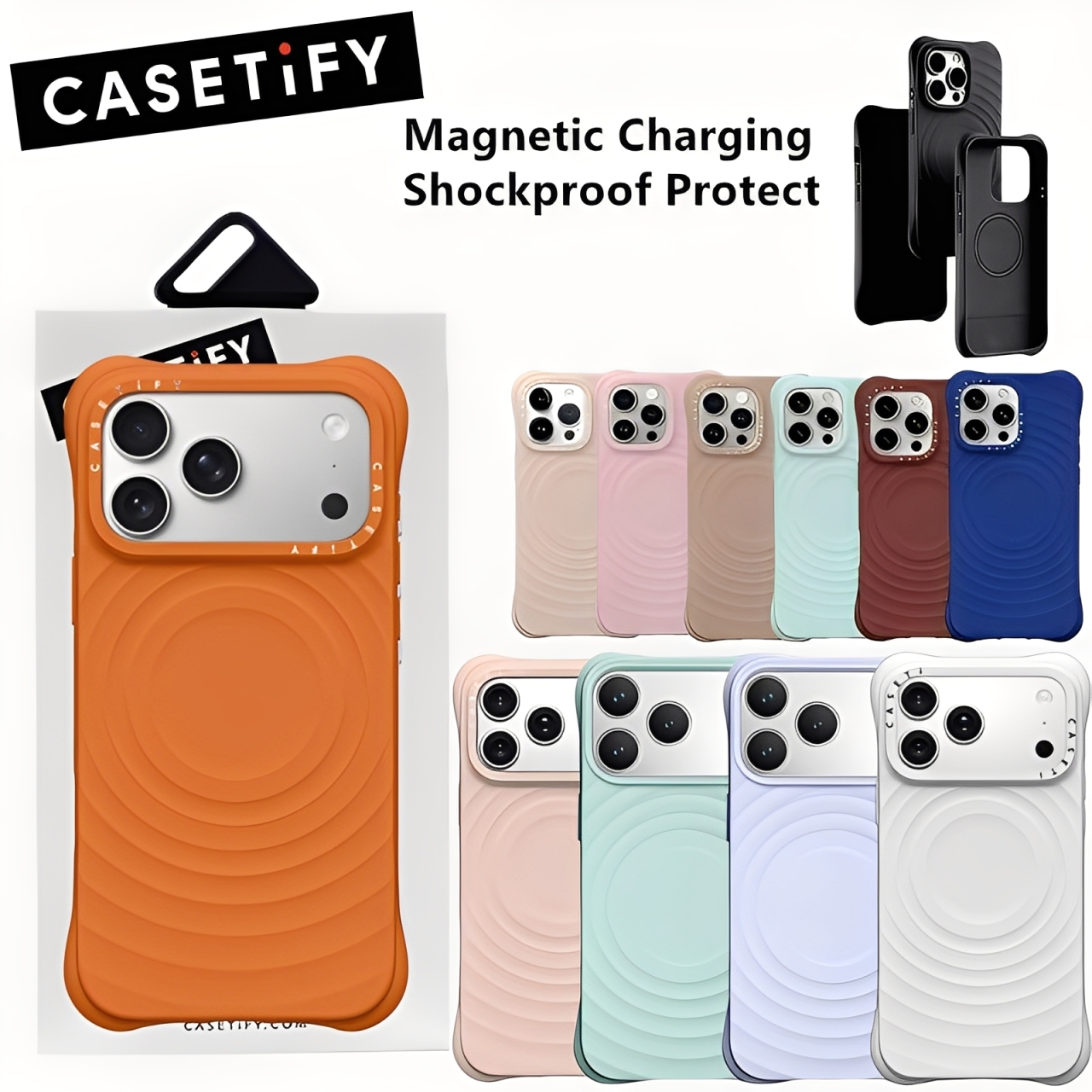 Original CASETiFY Ripple Case with Magsafe for iPhone 17 Pro Max