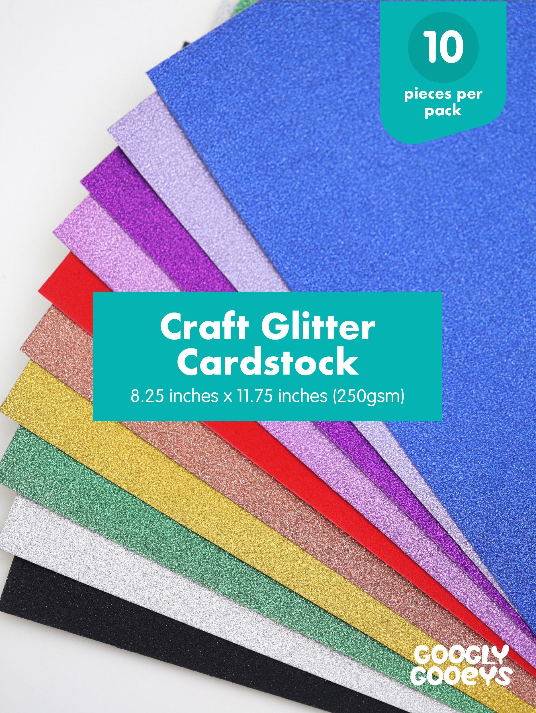 GooglyGooeys Glitter Cardstock Premium Metallics Collection DIY Crafting &  Hobby Store