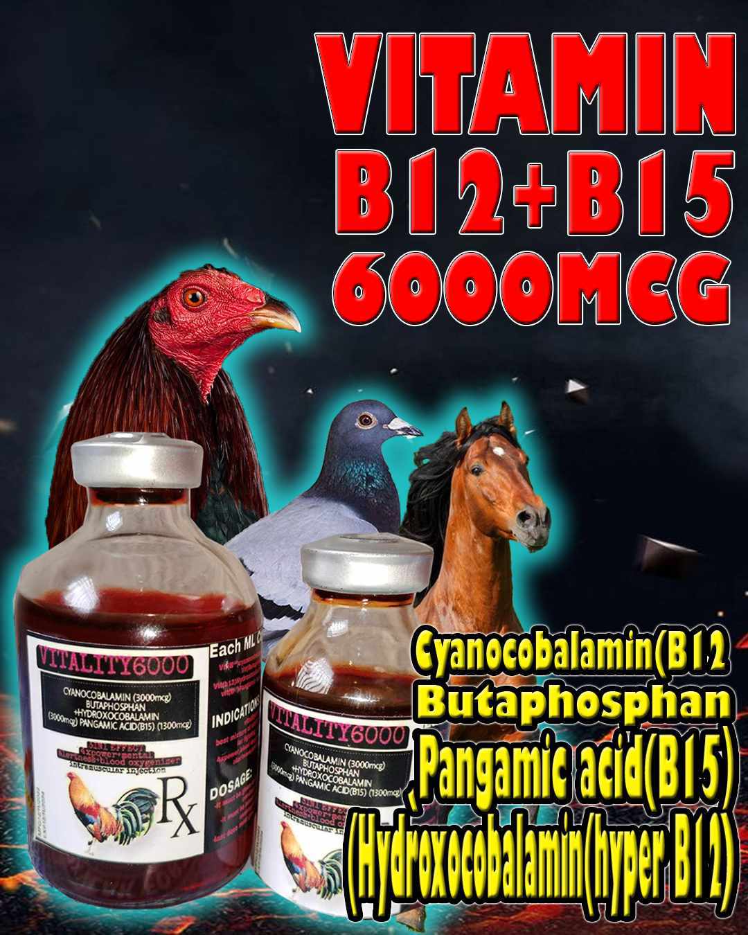 HYPER B12 SUPER B15 MIX 20ML(CONDITIONING GAMEFOWL) Gamefowl Conditioning  Supplement Organic B12 5000Mcg Supplement Oral B-Complex 60Ml Supplement  Farm Animal Vitamin Supplement - Lazada | Lazada PH