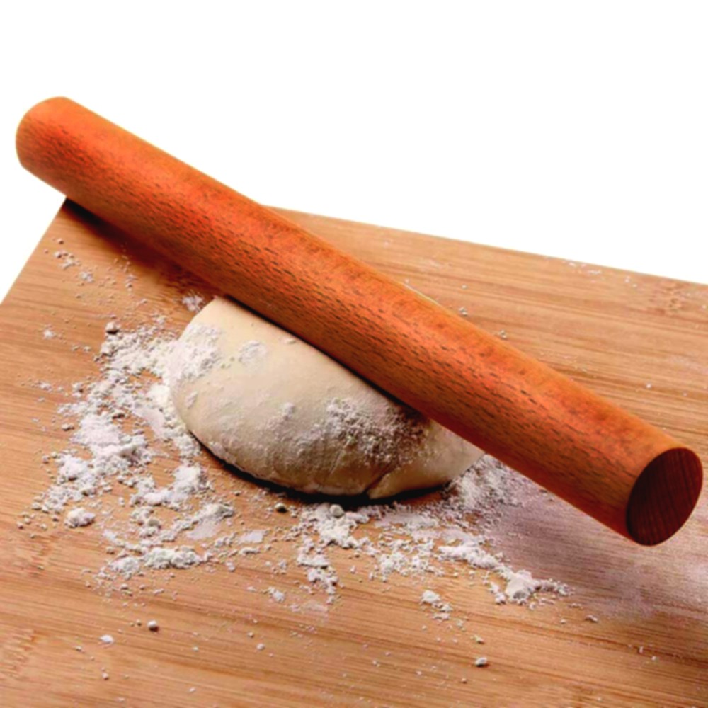 1PC Wooden Rolling Pins Kitchen Tool Dumpling Noodles Cookie Pie Making Tools 