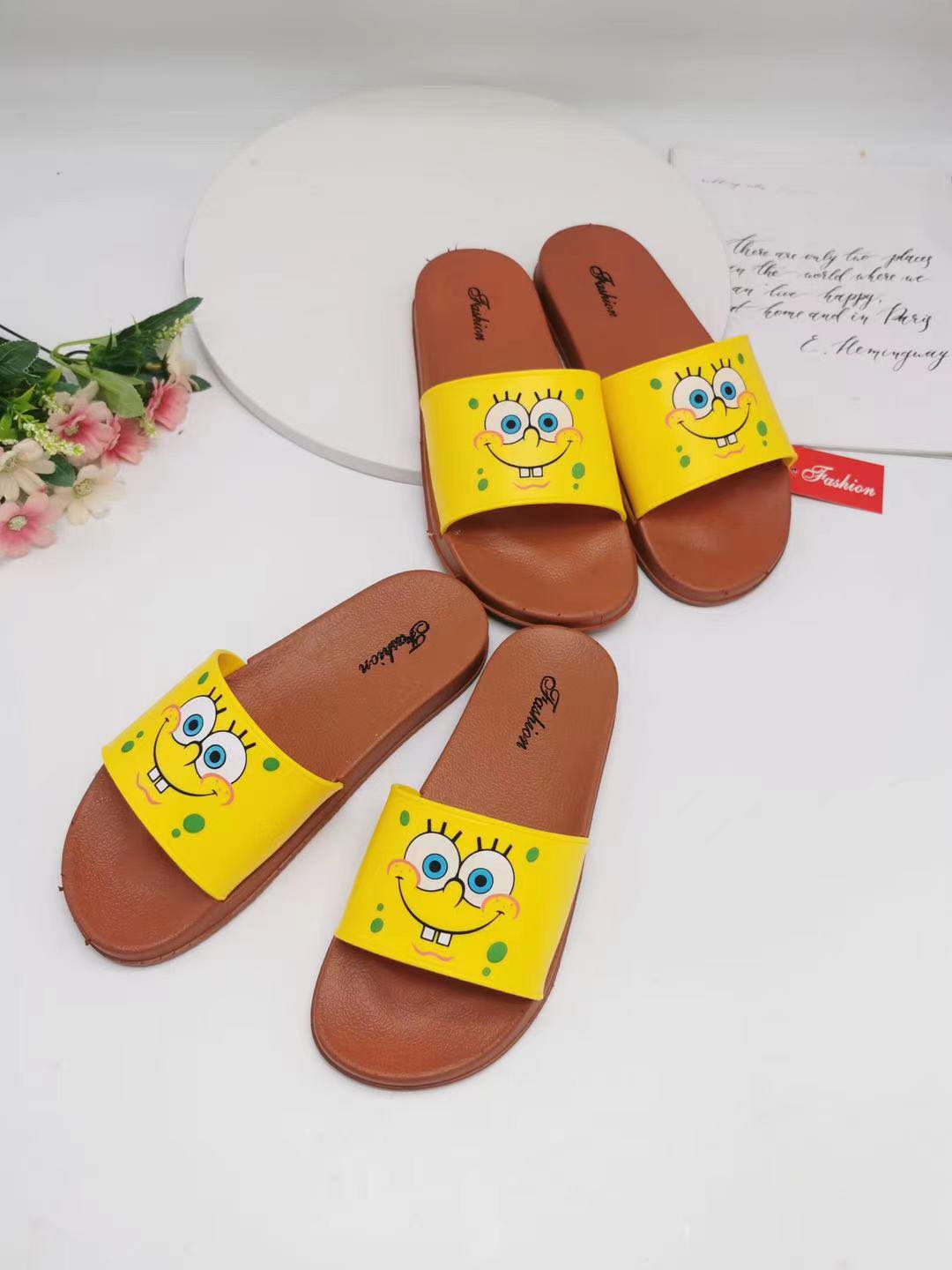 SHB SPONGEBOB STRAP SLIPPERS DESIGN INDOOR OUTDOOR FASHION SLIP ON FOR   6565ac2e4e3ed04d899e3a55c7157eff 