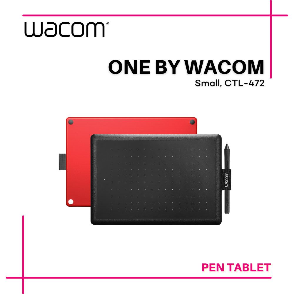 Wacom Art Tablets With Pen One By Wacom Small (CTL-472) Graphic