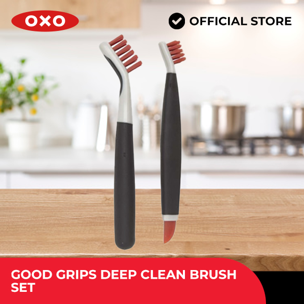 OXO Good Grips Deep Clean Brush Set & OXO Good Grips Grout Brush