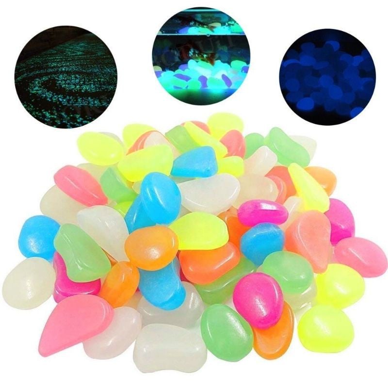 Glow in the dark pebbles,glow stones,luminous pebbles,fish tank pebbles