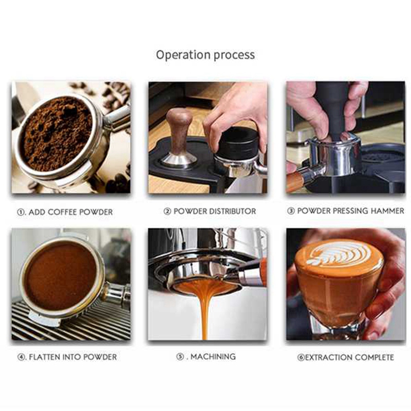 58mm Coffee Powder Receiving Dosing Ring Rotatable Aluminum Alloy Loop ...