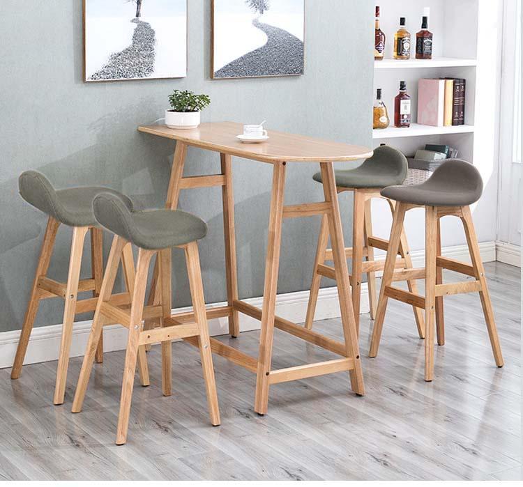 Kruzo Nordic Bar Table With 4, Wooden Bar Stool Philippines