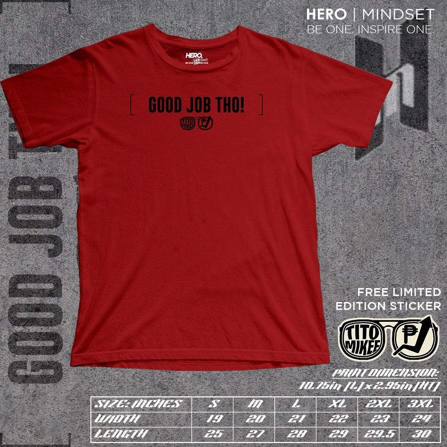 GOOD JOB THO THE TITO MIKEE ESSENTIALS COLLECTION COLLAB SHIRT ROUND ...