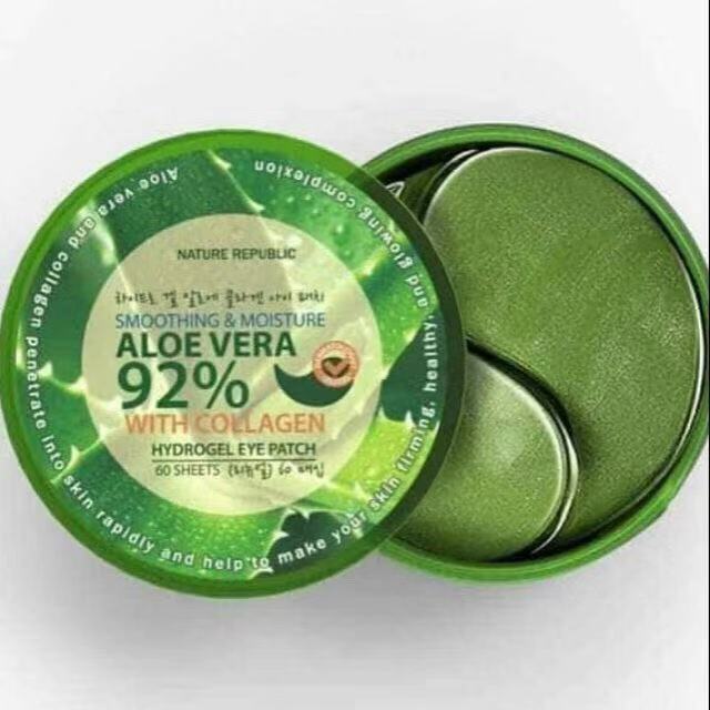 Nature Republic Smoothing Moisture Aloe Vera 92 With Collagen Hydrogel Eyepatch 60 Sheets Lazada Ph