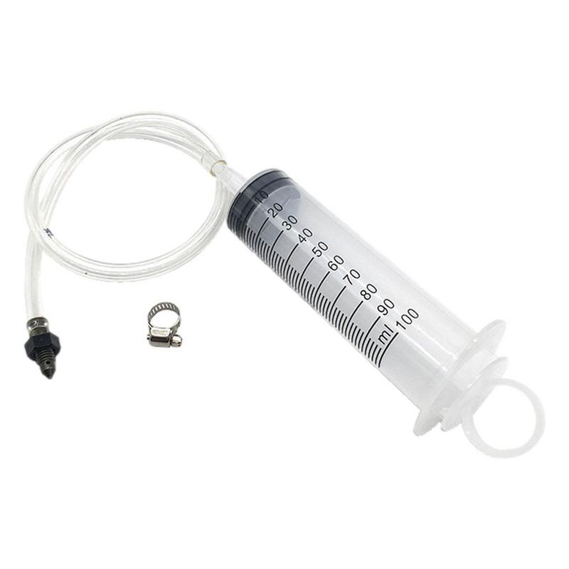 Universal 100ml Motorcycle Bleed Kit Clutch Brake Bleeder Syringe Tool