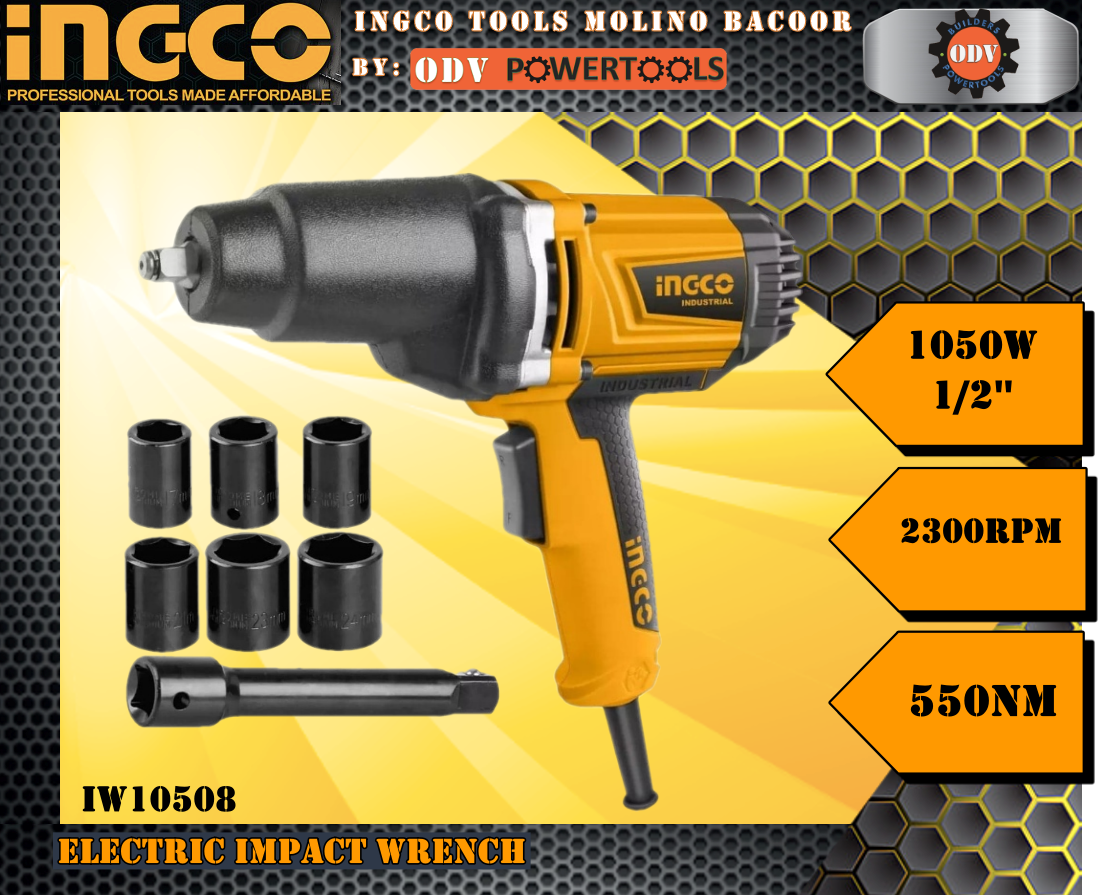 IW10508 1050W Industrial Electric Impact Wrench 1/2