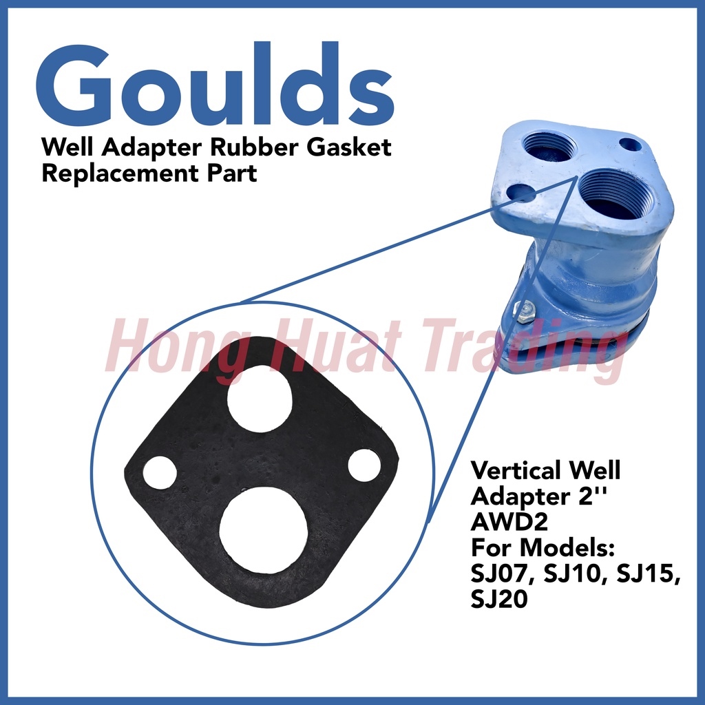Goulds Deep Well Pump Vertical Adapter Rubber Gasket Replacement Part