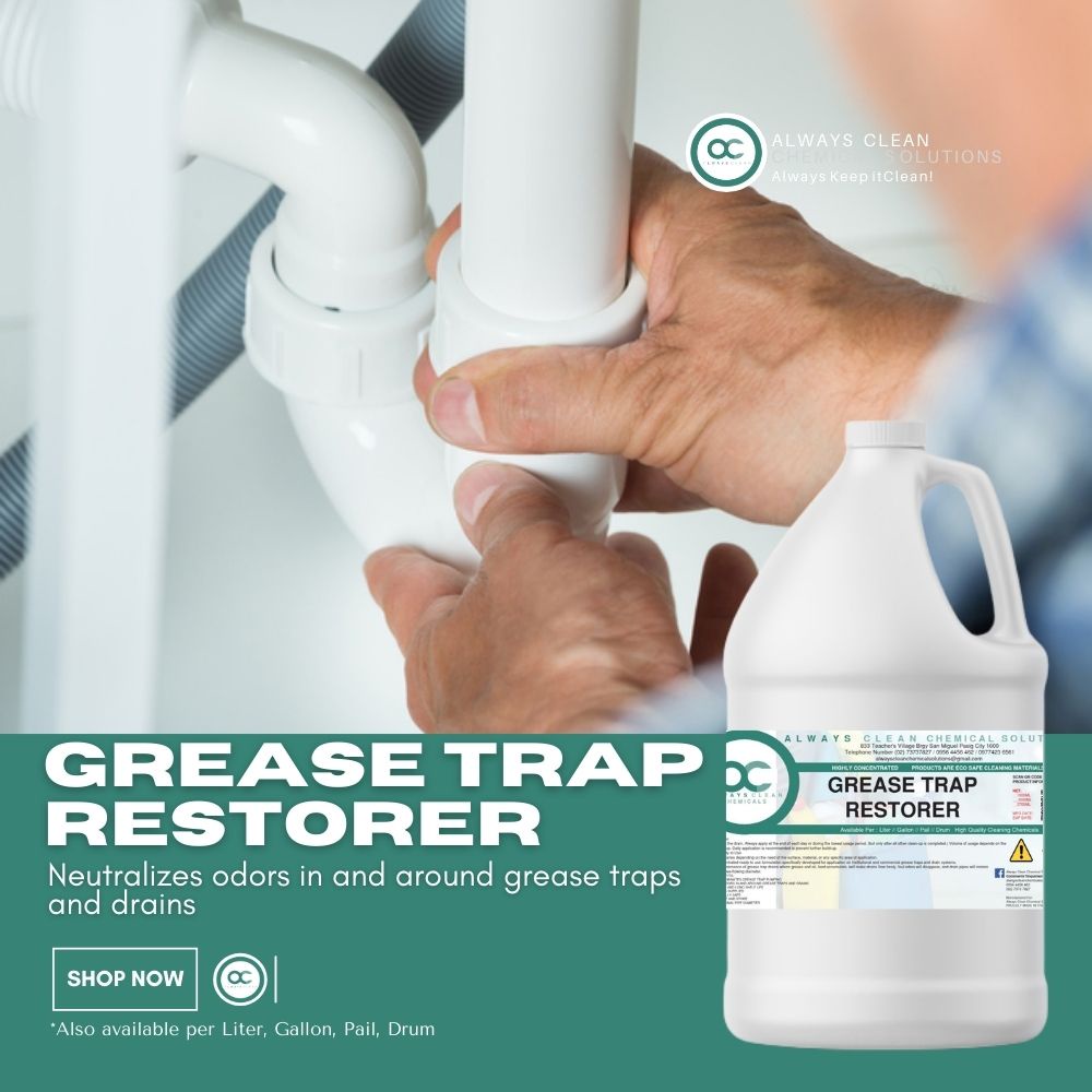 1 GALLON GREASE TRAP RESTORER (GREASE TRAP CLEANER, DISSOLVES OIL TAR