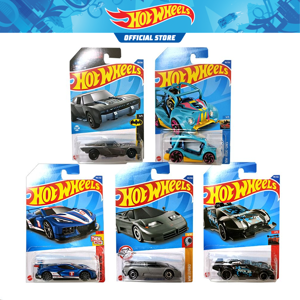 Hot Wheels Basic Car Diecast Vehicle 2022 Case K Set 4 ( 5pcs car Pack ...