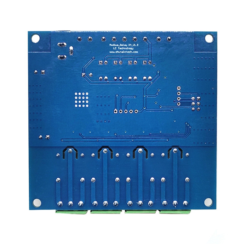 Modbus RTU 4 Way Relay Module 7-24V Relay Module Switch RS485/TTL Input and Output with Anti Reverse Protection