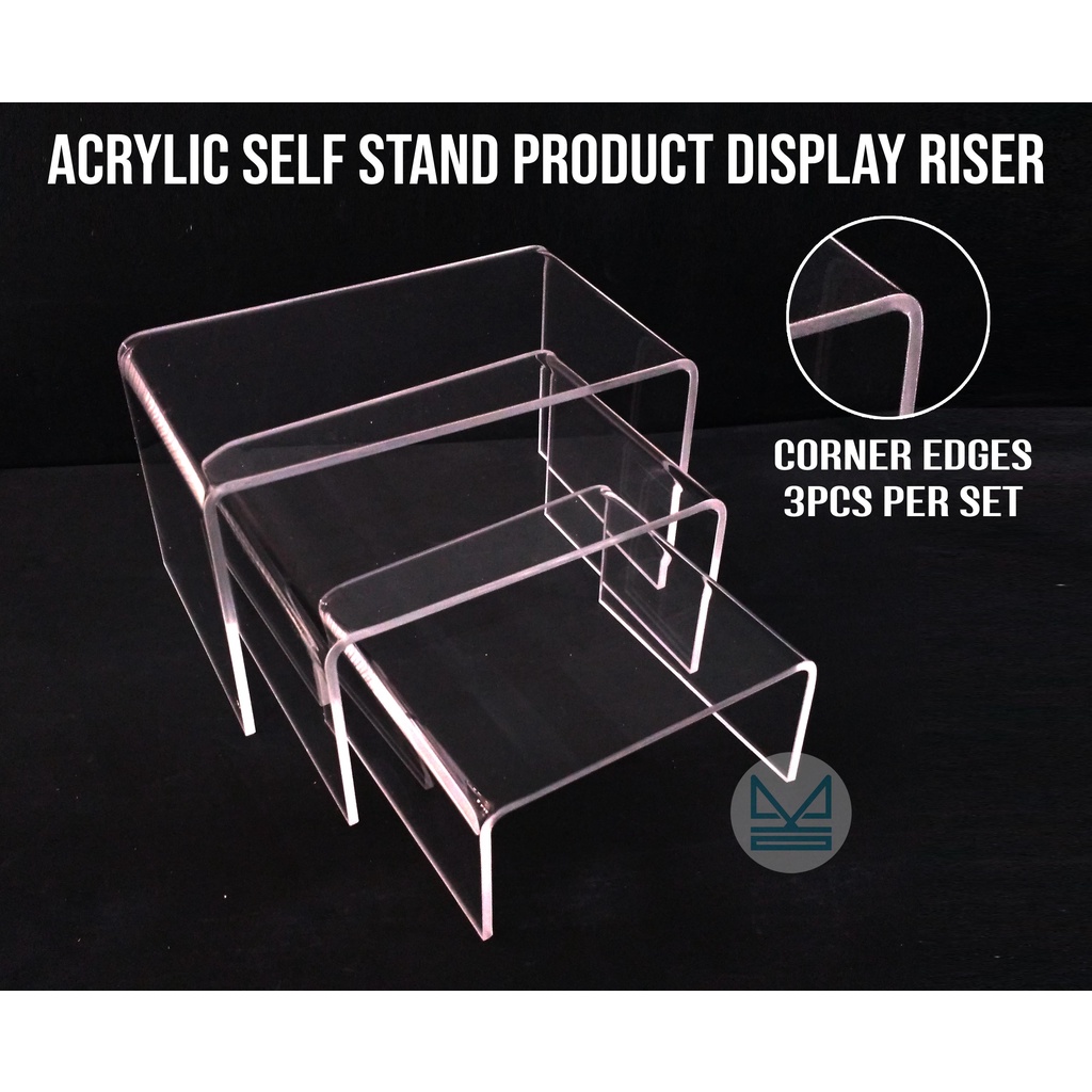 Clear Acrylic Display Product Riser (3mm Thickness) | Lazada PH