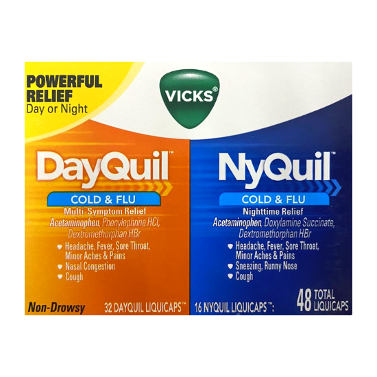Vicks Dayquil & Nyquil Cold & Flu MultiSymptom Relief 32 Dayquil