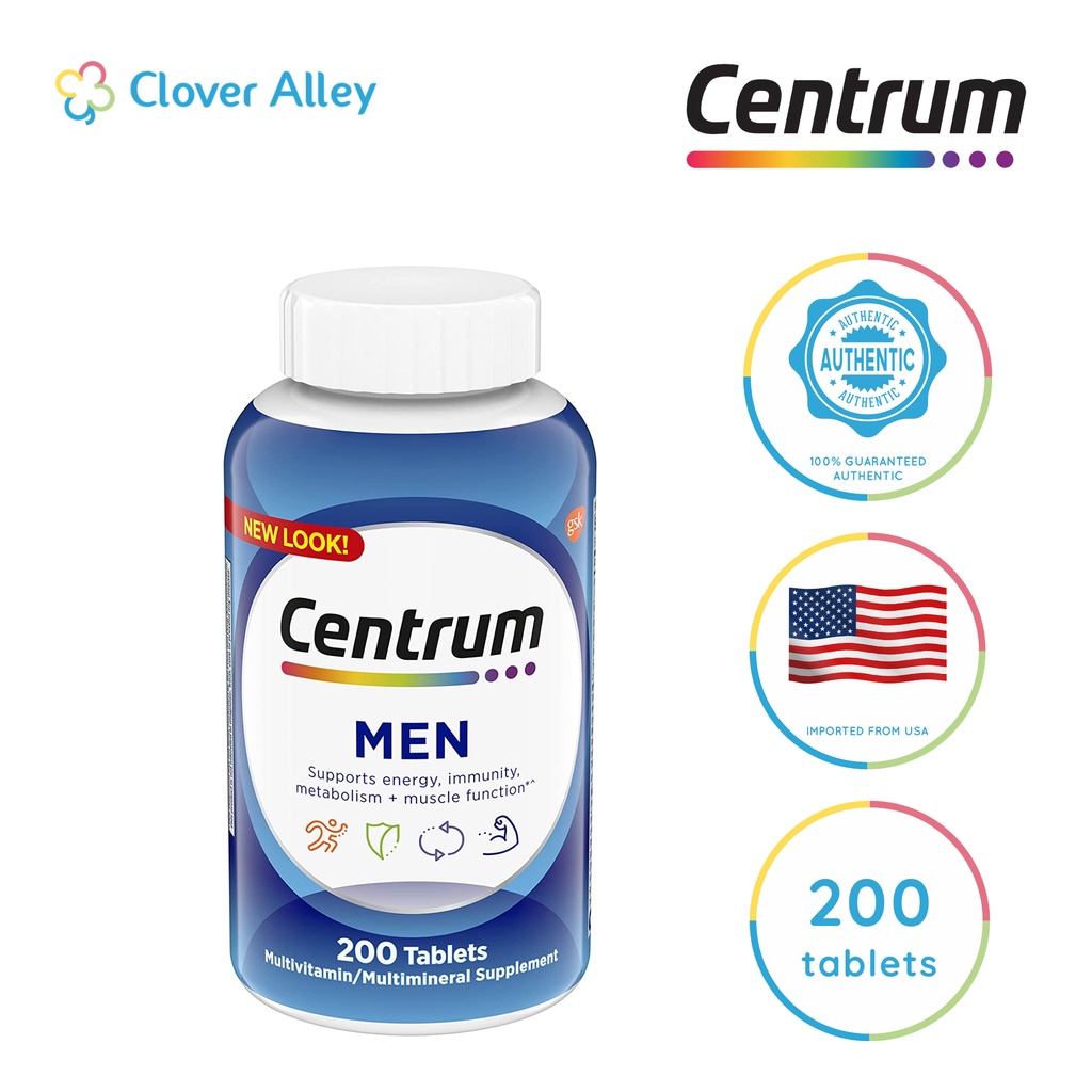 Centrum Multivitamins for Men, 200 tablets Lazada PH