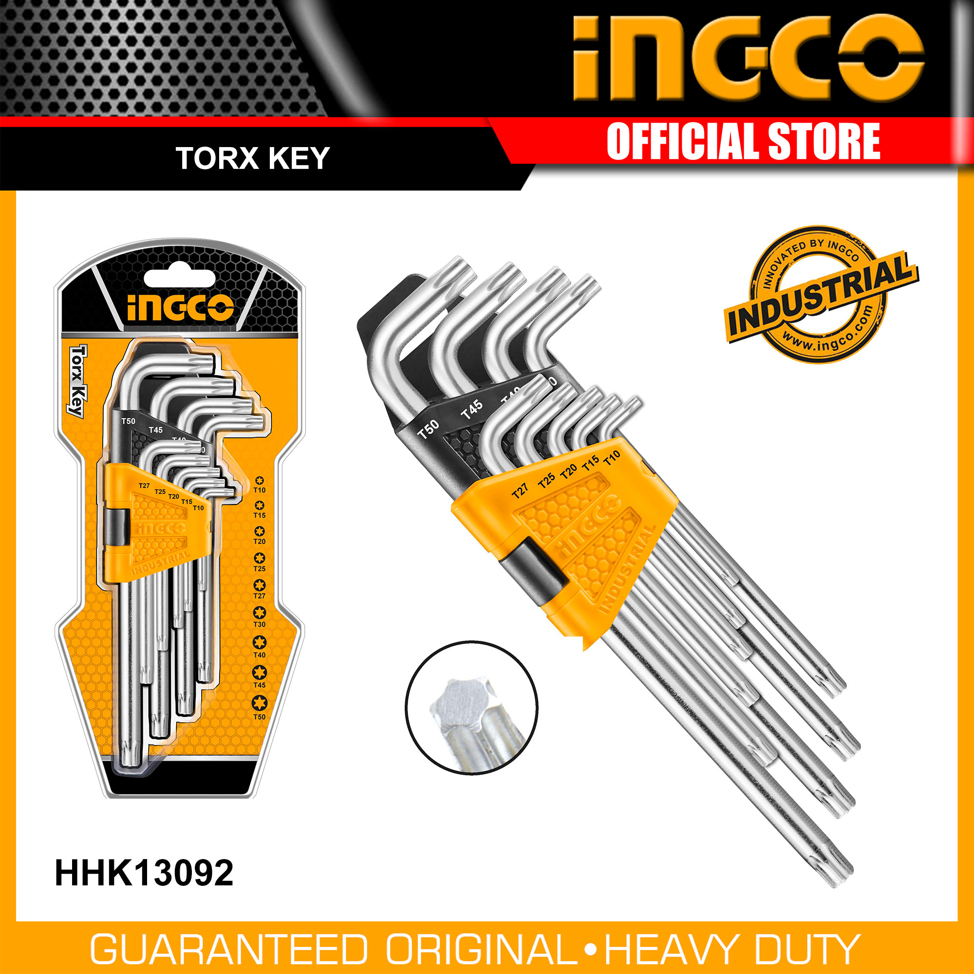 Ingco HHK13092 Industrial 9pcs Torx Key Set IHT Lazada PH