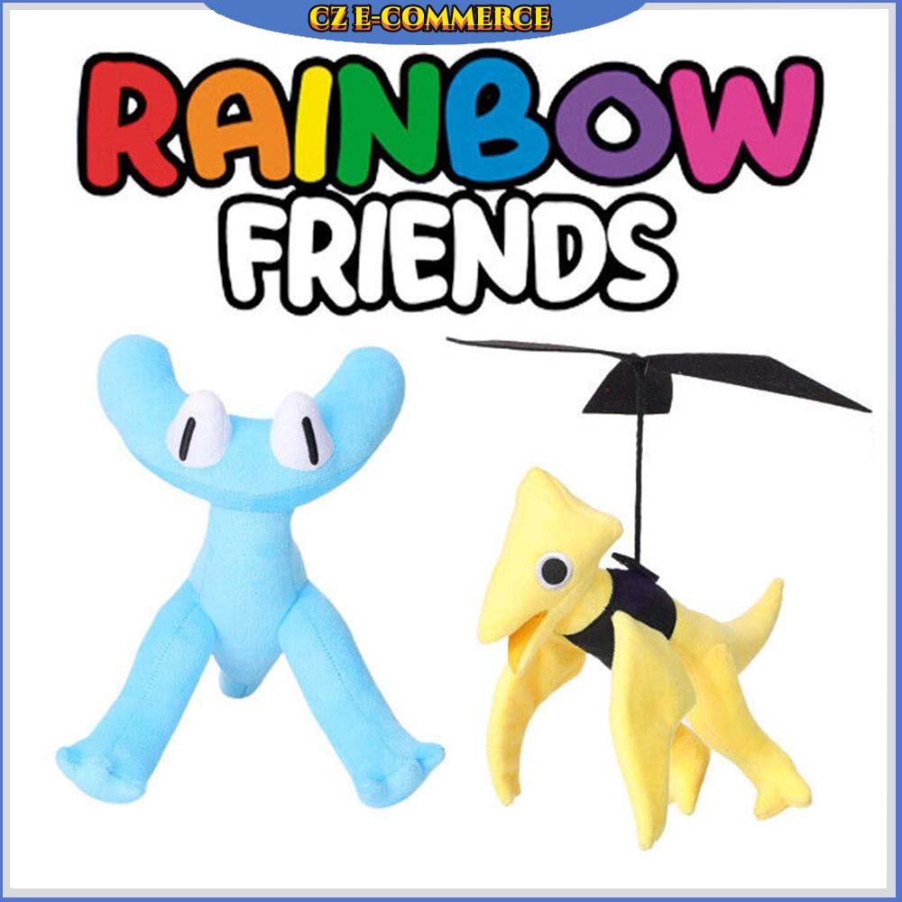 Rainbow Friends Plush, Cyan Rainbow Friend Chapter 2 Plush, Cyan Rainbow  Friends Plush, Rainbow Friends Toys, Rainbow Friends Birthday Decorations  (Cyan + Yellow) 