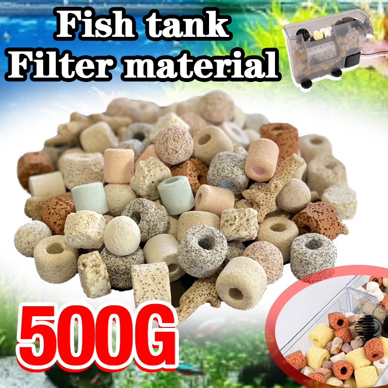 Aquarium 12 in 1 Filter Media Mixed Bio Balls Filter Media with Mesh ...