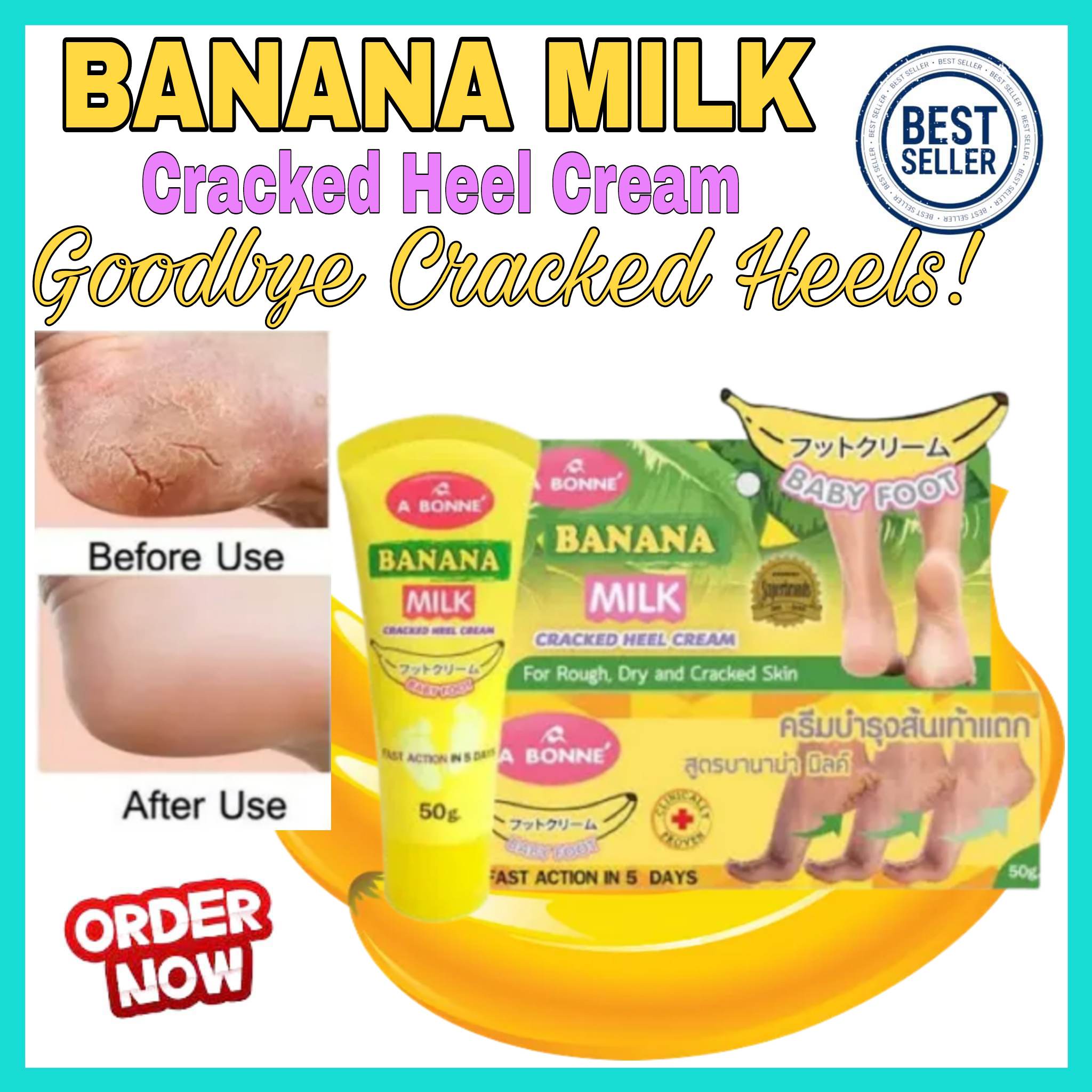 Banana Milk Cracked Heel Cream Baby Foot Anti Chapped Ointment Repair