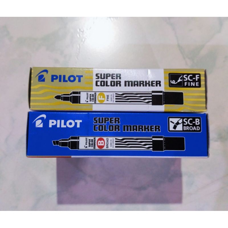 Pilot Permanent Marker (12pcs Per Box) (Fine/Broad) Lazada PH