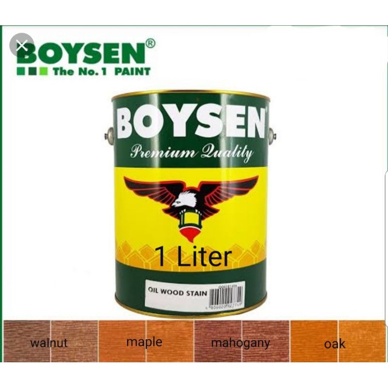 Boysen Oil Wood Stain LITER Maple/Oak/Walnut/Mahogany Lazada PH