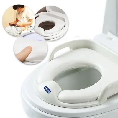 Baby soft potty seat toilet reducer with handle kids training adapter children toilet training seat