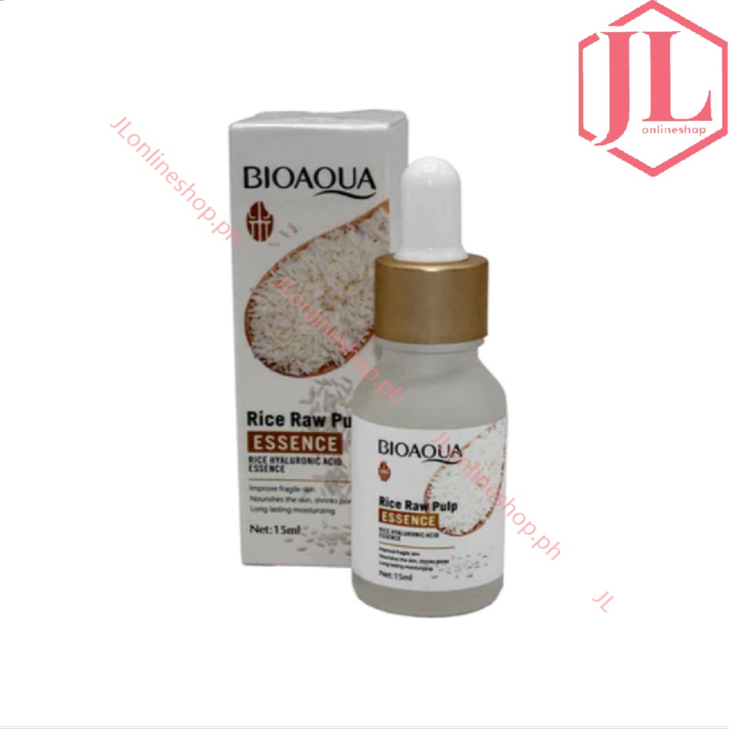 Bioaqua Rice Raw Pulp Essence Rice Hyaluronic Acid Essence Serum 15ml