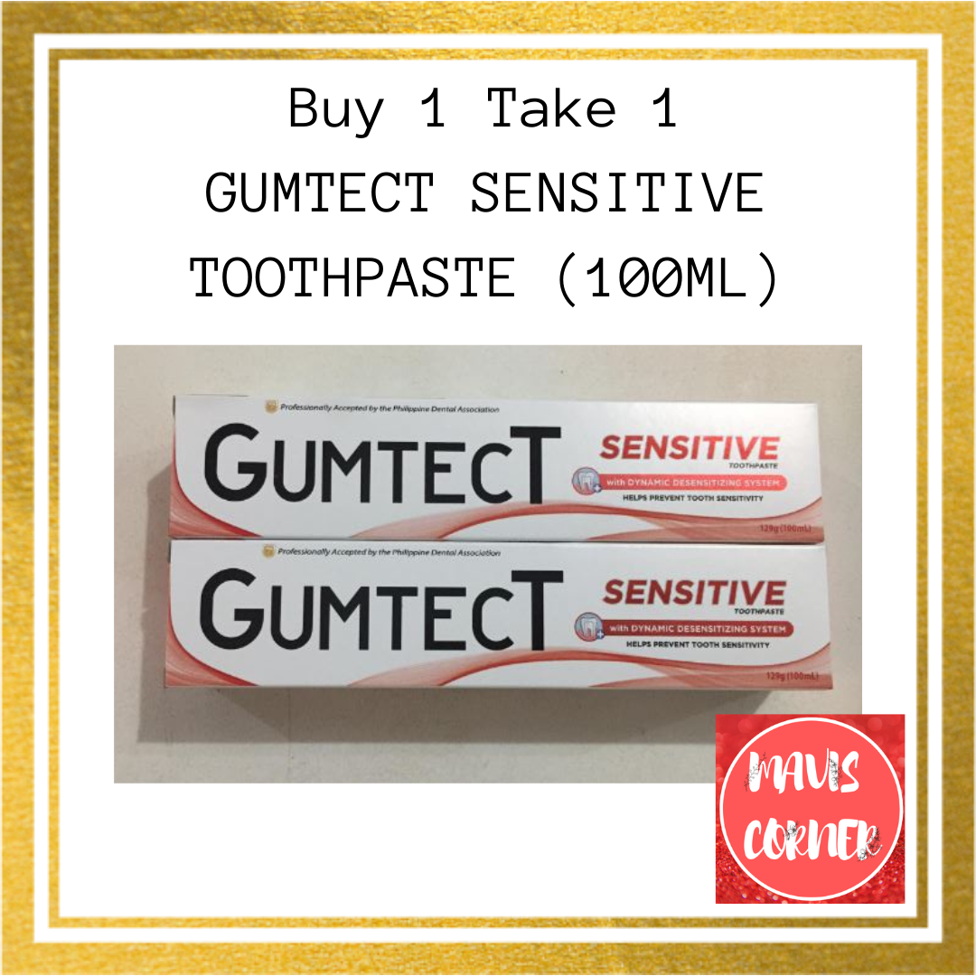 BUY 1 GET 1 GUMTECT SENSITIVE TOOTHPASTE (100ML) ANTI CAVITYDYNAMIC