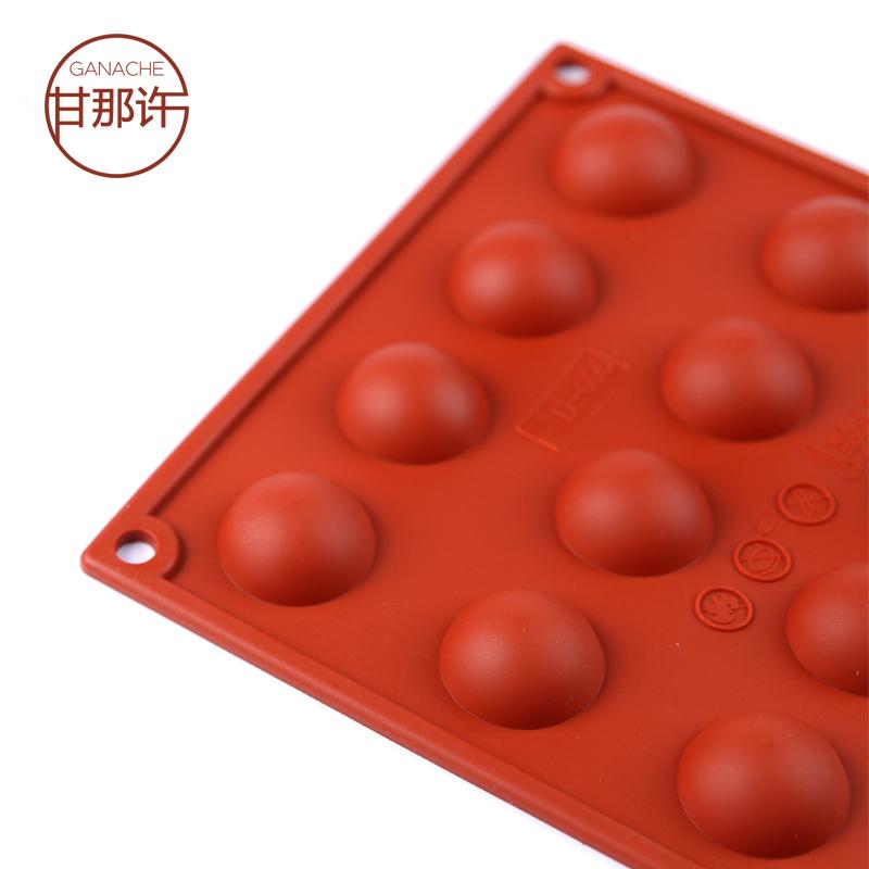 Gan Đó Xu Ý SiliKoMart24 THẬM CHÍ Nhỏ Bán Nguyệt Cầu Khuôn Silicone Khuôn Bánh SF006