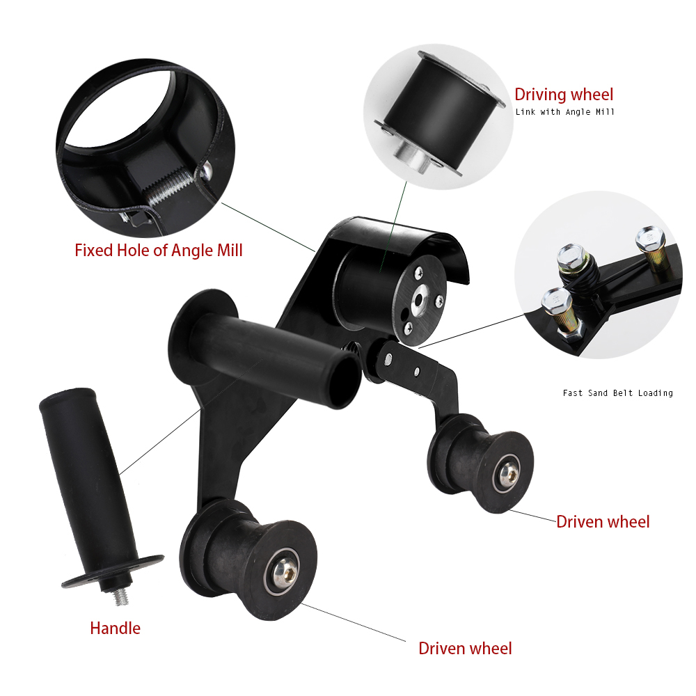 KKmoon Multifunctional Iron Angle Grinder Sanding Belt Adapter Accessories of Sanding Machine Grinding Polishing Machine
