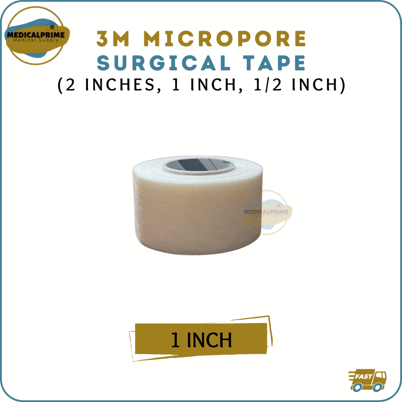3M MICROPORE Tape 2 inch, 1 inch or 1/2 inch Surgical Tape / 3M