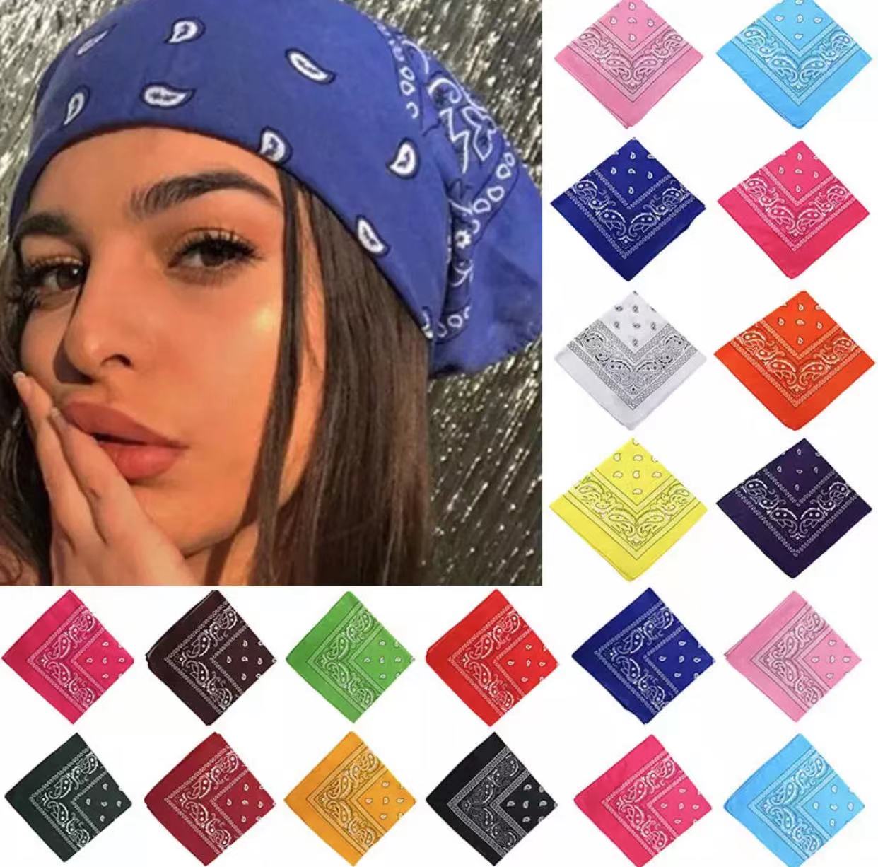 ✓100% Original AMZ Fashion Cotton Bandana Scarf For Women Girls Kids Punk  Square Bandanas Headwear Printed Head Scarf Headband Hair Accessories |  Lazada PH