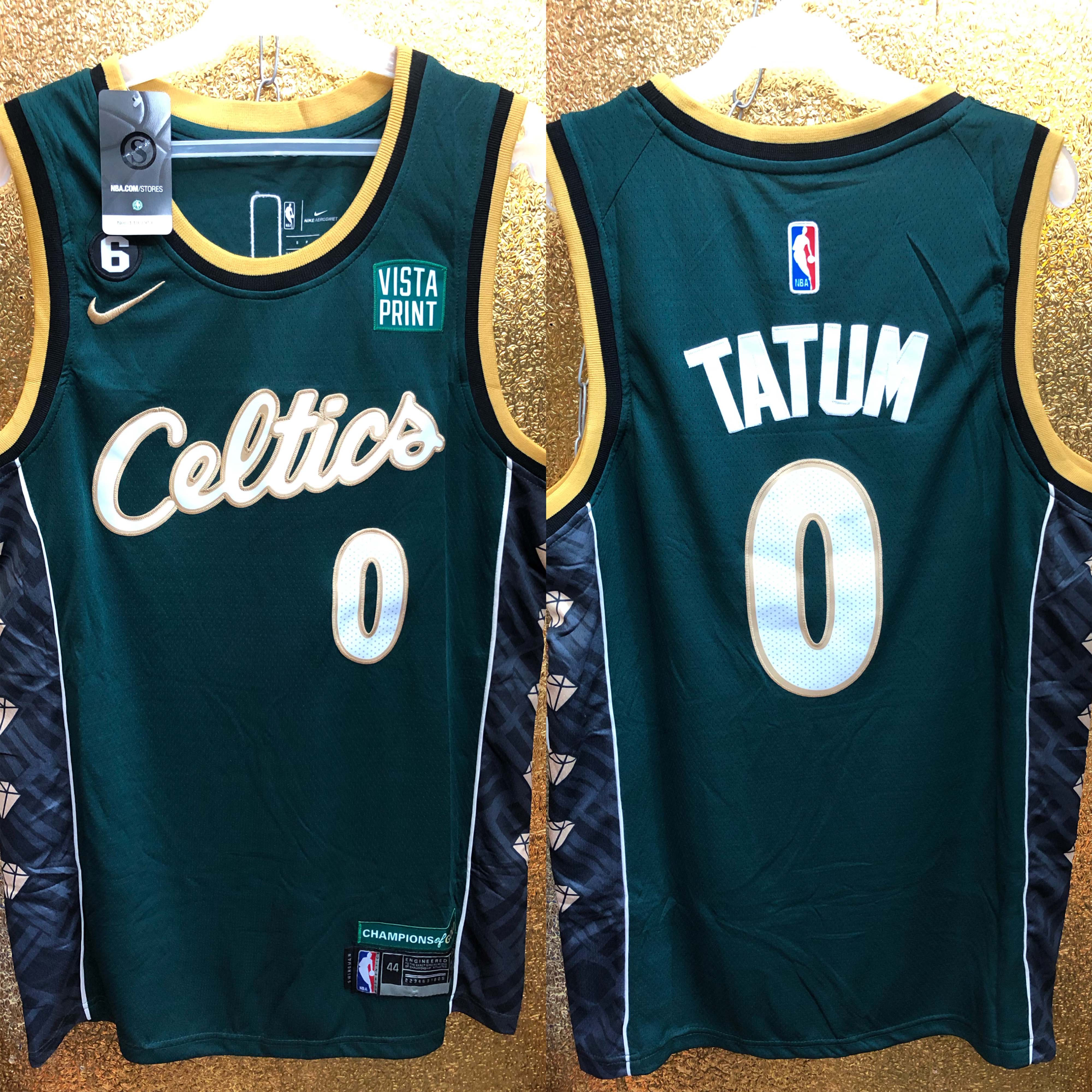 NIKE Authentic SWINGMAN NBA Parquet Jersey Size 44 Boston Celtics Jayson  Tatum