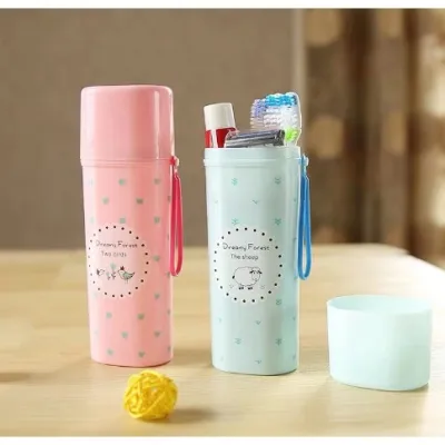 TW.Ph Travel Toothbrush Box Mouth Cup Set Portable Washing Cup Cute Toothpaste Tube Storage Box toothbrush holder