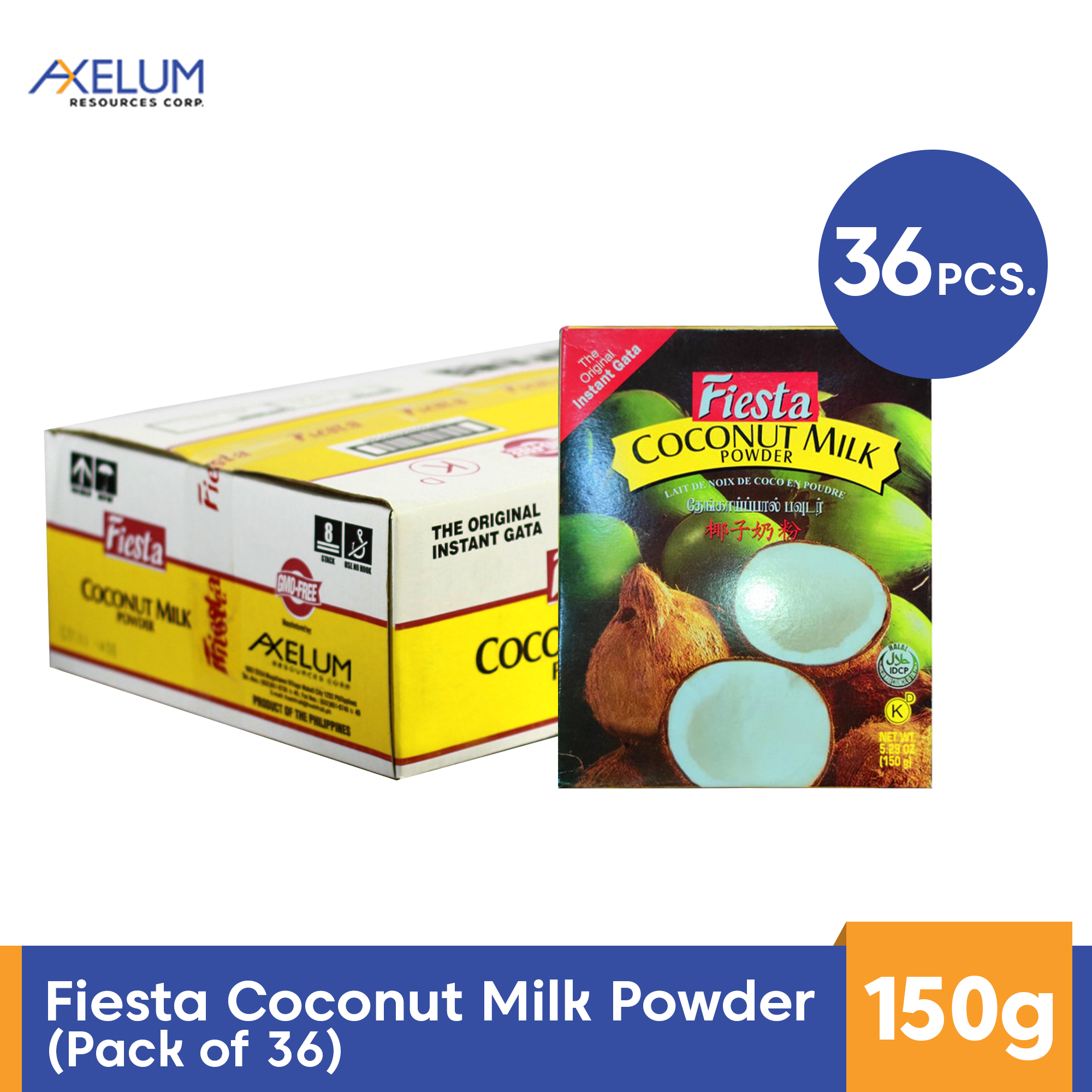 Fiesta Coconut Milk Powder Powder 150g x 36 (Expiry Date Feb 2023