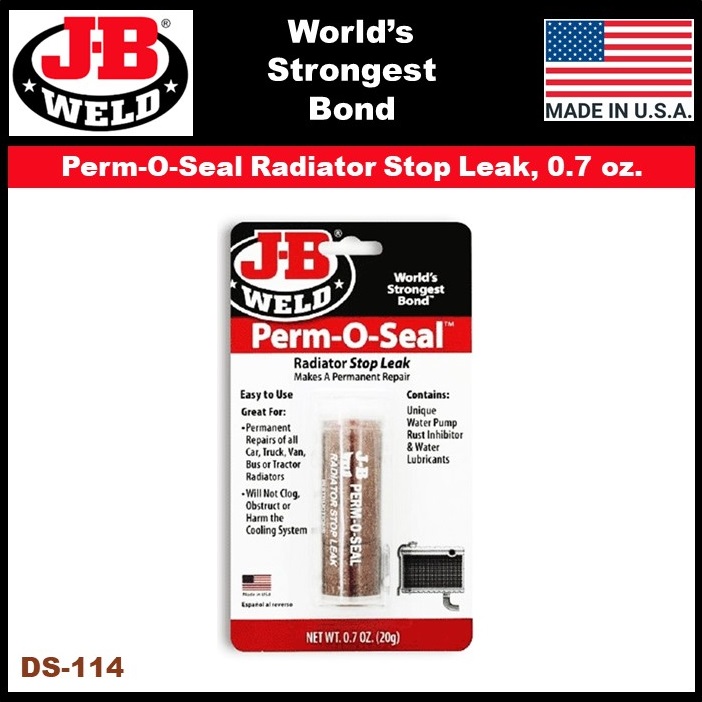JB WELD/ JB Weld PermOSeal Radiator Stop Leak, 0.7 oz. DS114 Lazada PH