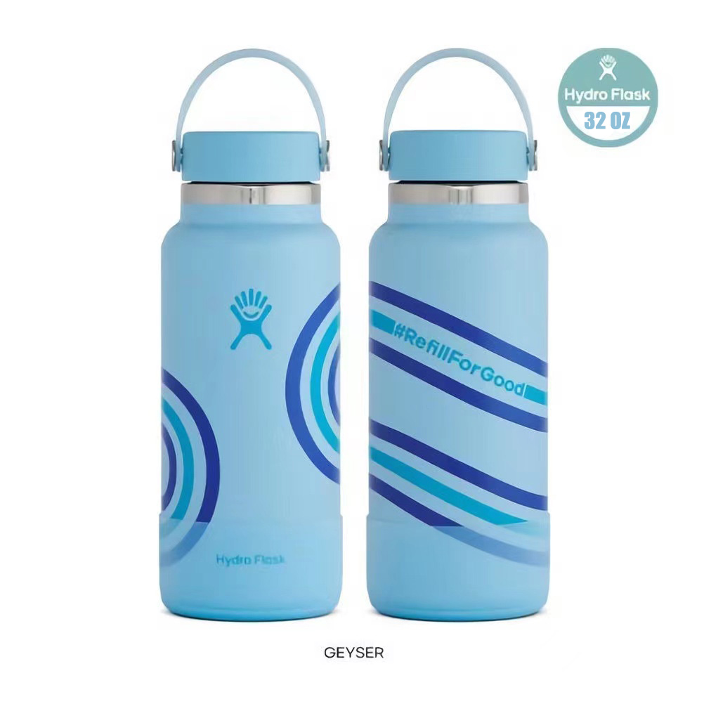 Hydro Handle, Water Flask, Water Bottle Holder Handle Bayou, Wave,  Whitecap, Refill for Good 