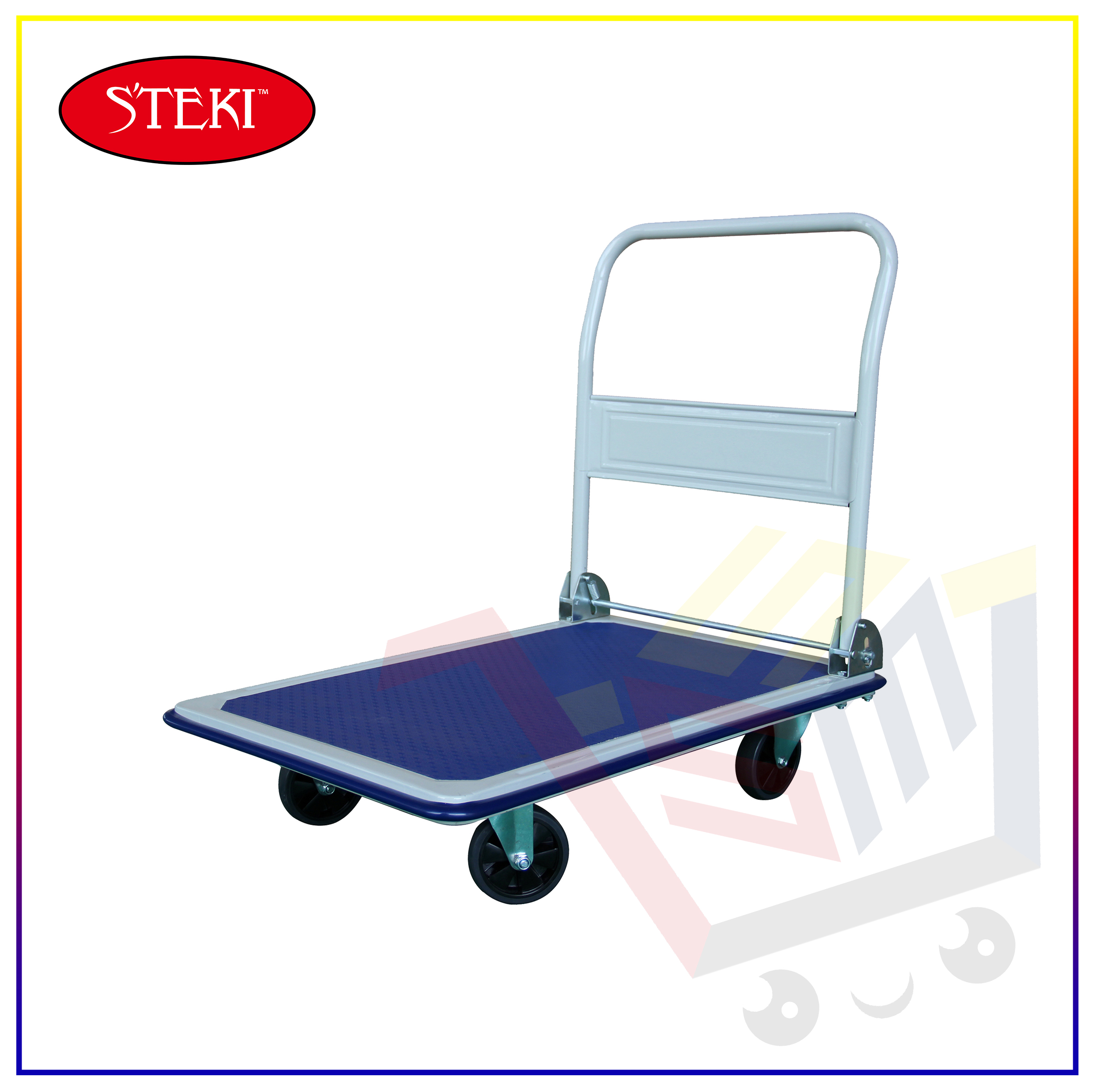 Steki™ Steel Platform Hand Truck Trolley/Foldable Push Cart/300kg